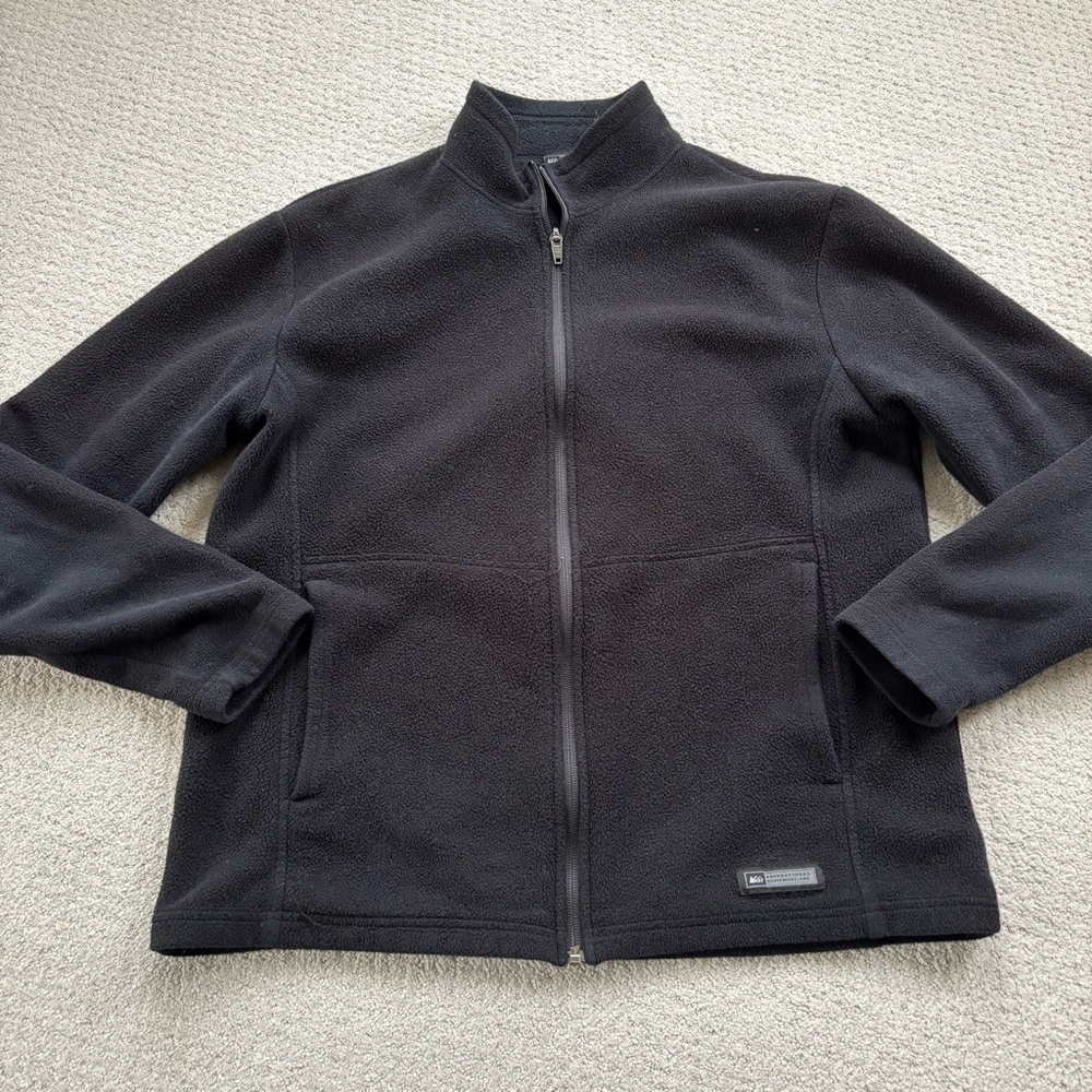 REI Men's Black Fleece Jacket